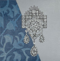 Dutch Brooch - Crown Jewel with stitch guide

