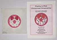 Pretty in Pink - Wreath with stitch guide
