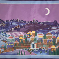 Moonlit Village Scene