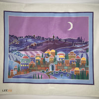 Moonlit Village Scene