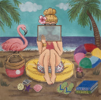 Beach Girl Stitching
