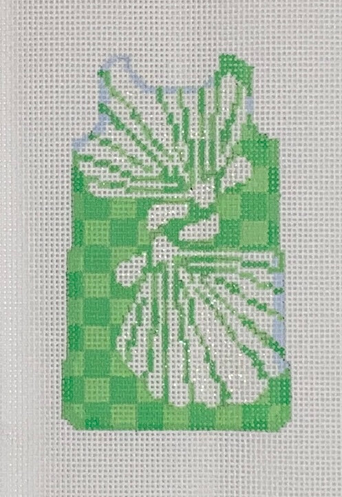 Shell Stencil/Lime Mini Shift