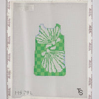 Shell Stencil/Lime Mini Shift