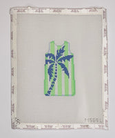 Palm Tree Stencil/Lime Mini Shift
