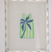Palm Tree Stencil/Lime Mini Shift