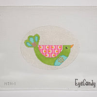 Fanciful Flock - Green & Pink Bird