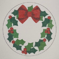 Christmas Monogram Wreath (print)
