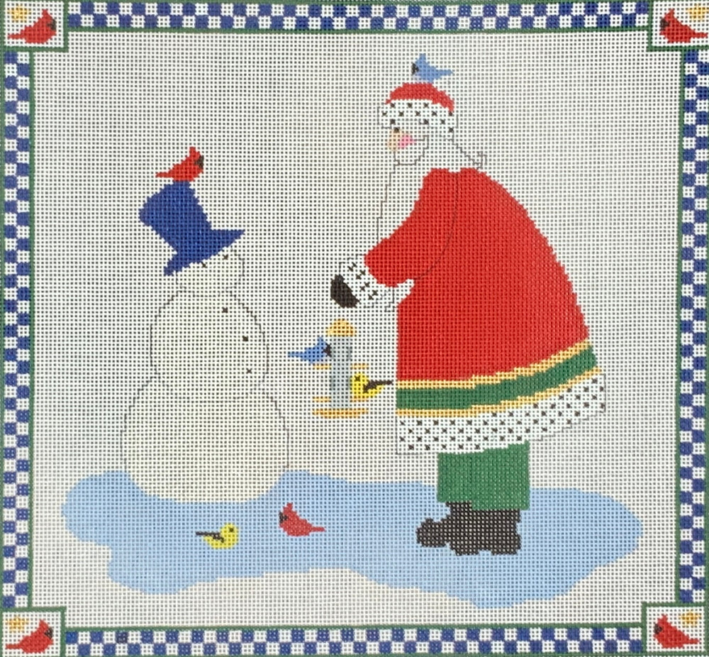 Feeding the Birds Santa II with stitch guide