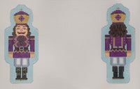 Double-Sided Nutcracker Ornament - Purple

