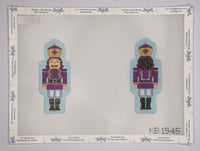 Double-Sided Nutcracker Ornament - Purple
