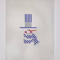 Stovepipe Snowman with stitch guide