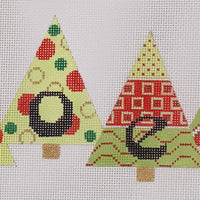 Christmas Trees 'Noel' - red & green