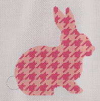 Fuchsia Houndstooth Bunny
