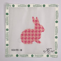 Fuchsia Houndstooth Bunny
