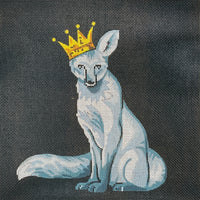 White Fox with Crown