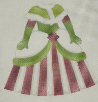 Red & White Striped Dress (print)
