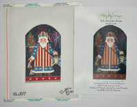 July Patriotic Santa with stitch guide
