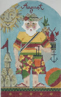 August at the Beach Santa with stitch guide
