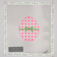 Pink Gingham Egg