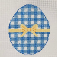 Blue Gingham Egg