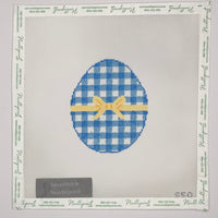 Blue Gingham Egg