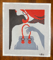 Woman with Purse
