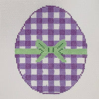 Lavender Gingham Egg