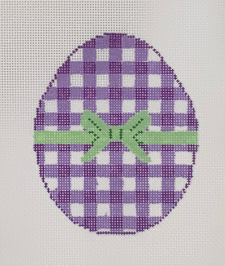 Lavender Gingham Egg