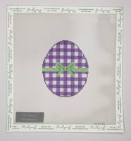 Lavender Gingham Egg
