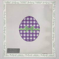 Lavender Gingham Egg