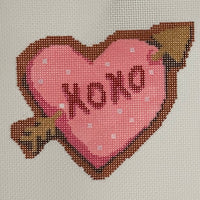 Arrow XOXO Cookie with stitch guide