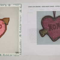 Arrow XOXO Cookie with stitch guide