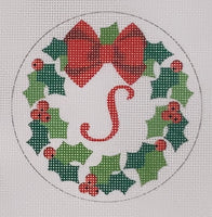 Christmas Monogram Wreath - S (print)
