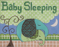 Baby Sleeping - Mama and Baby Elephant
