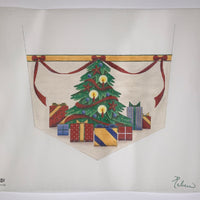 Tree and Presents Stocking Cuff