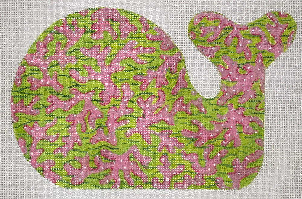 Med. Whale Sea Coral Pinks & Greens