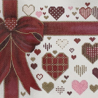 Red Ribbon With Hearts