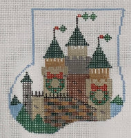 Stuffed Mini Sock: Castle with Dragon
