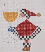Serving Chardonnay with stitch guide
