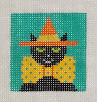 Witchy Cat with stitch guide
