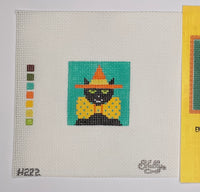 Witchy Cat with stitch guide
