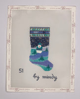 Snowman Scene Mini Sock
