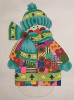 Patchwork Snowman with stitch guide
