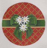 Red Trellis Ornament
