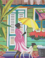 Island Lady with Goat
