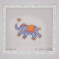 Mini Elephant - Periwinkle Stripes
