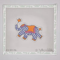 Mini Elephant - Periwinkle Stripes