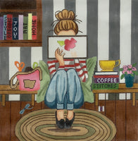 Stitching Girl with stitch guide
