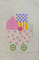 Girl's Pram with stitch guide

