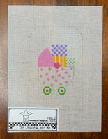 Girl's Pram with stitch guide

